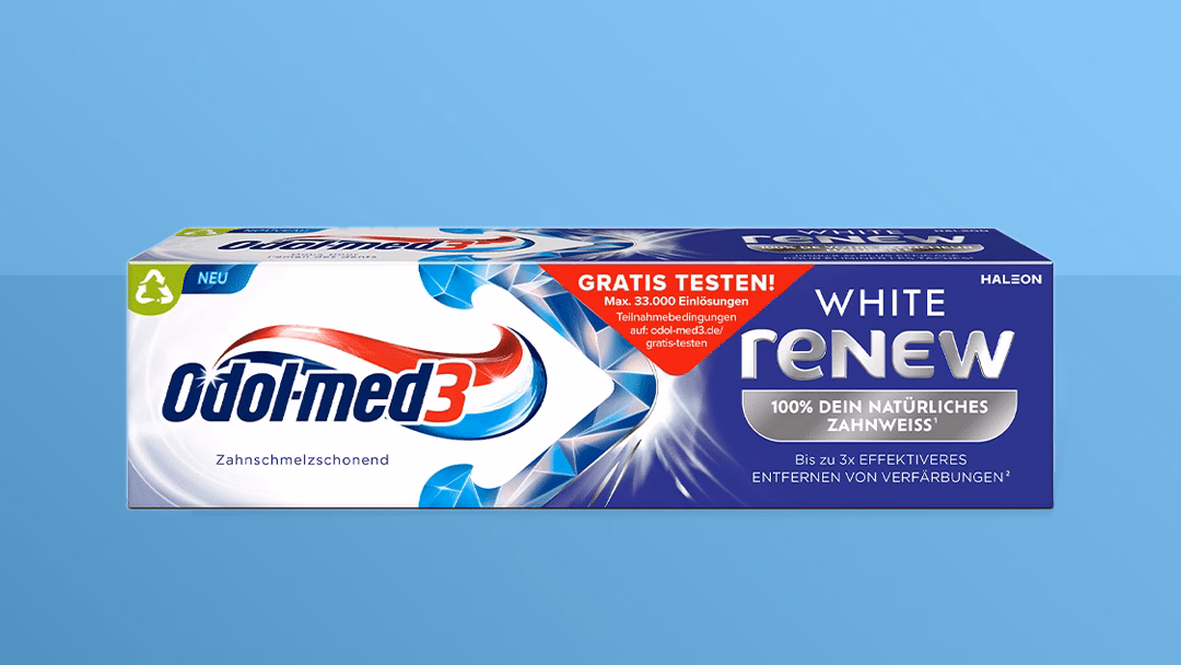 Odol-med3 Zahncreme kostenlos testen