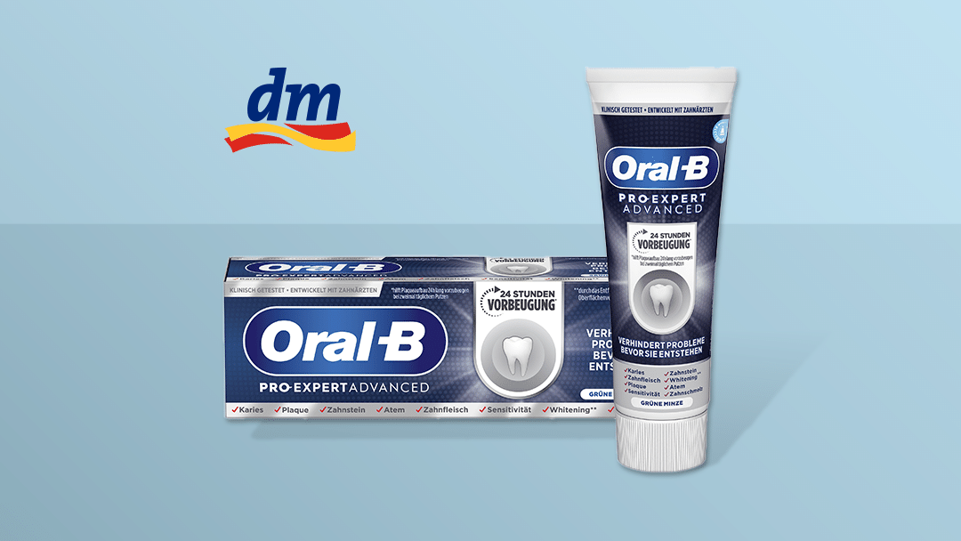 Oral-B Zahncreme Pro-Expert Advanced bei dm gratis testen