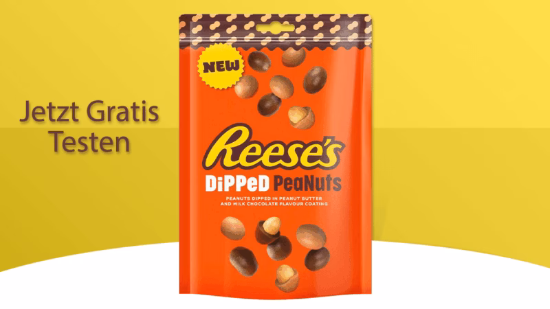 Reese’s Dipped Peanuts Geld zurück Gratis Testen mit Cashback Reese’s Dipped Peanuts – 100 % Geld zurück