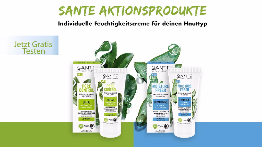 Sante Feuchtigkeitscreme Gratis Testen