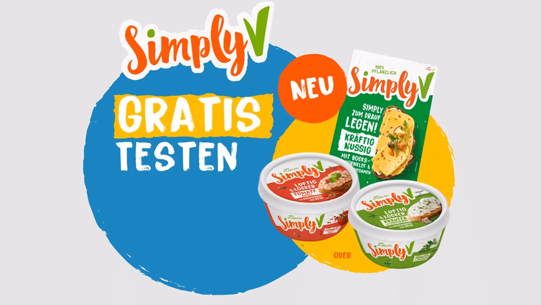 Simply V veganer Käse Gratis probieren