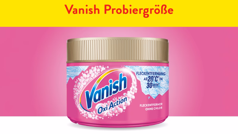 Geld zurück: Vanish Oxi Action Fleckentferner