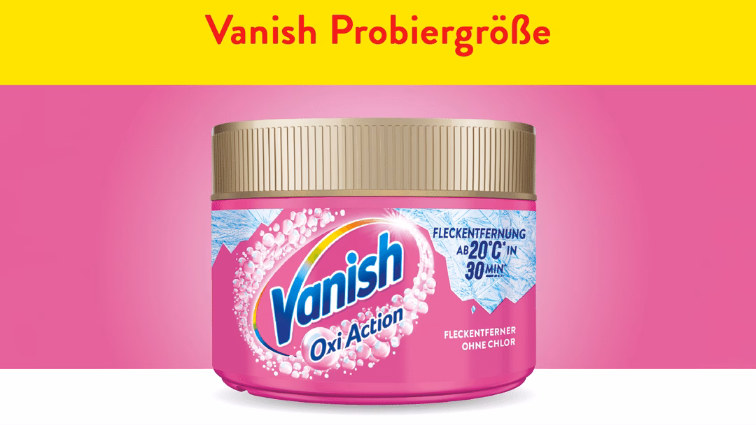 Geld zurück: Vanish Oxi Action Fleckentferner