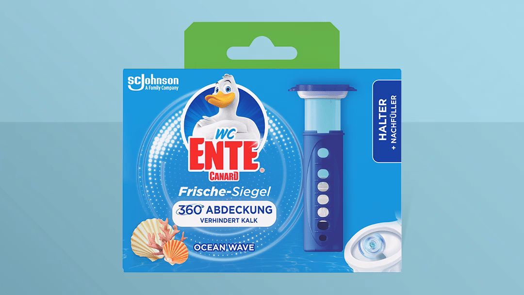 Jetzt WC-Ente Frische-Siegel Halter Gratis Testen
